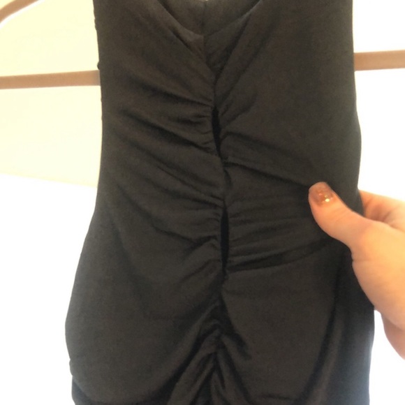 ABERCROMBIE Black Ruched Dress NWT - Picture 10 of 13